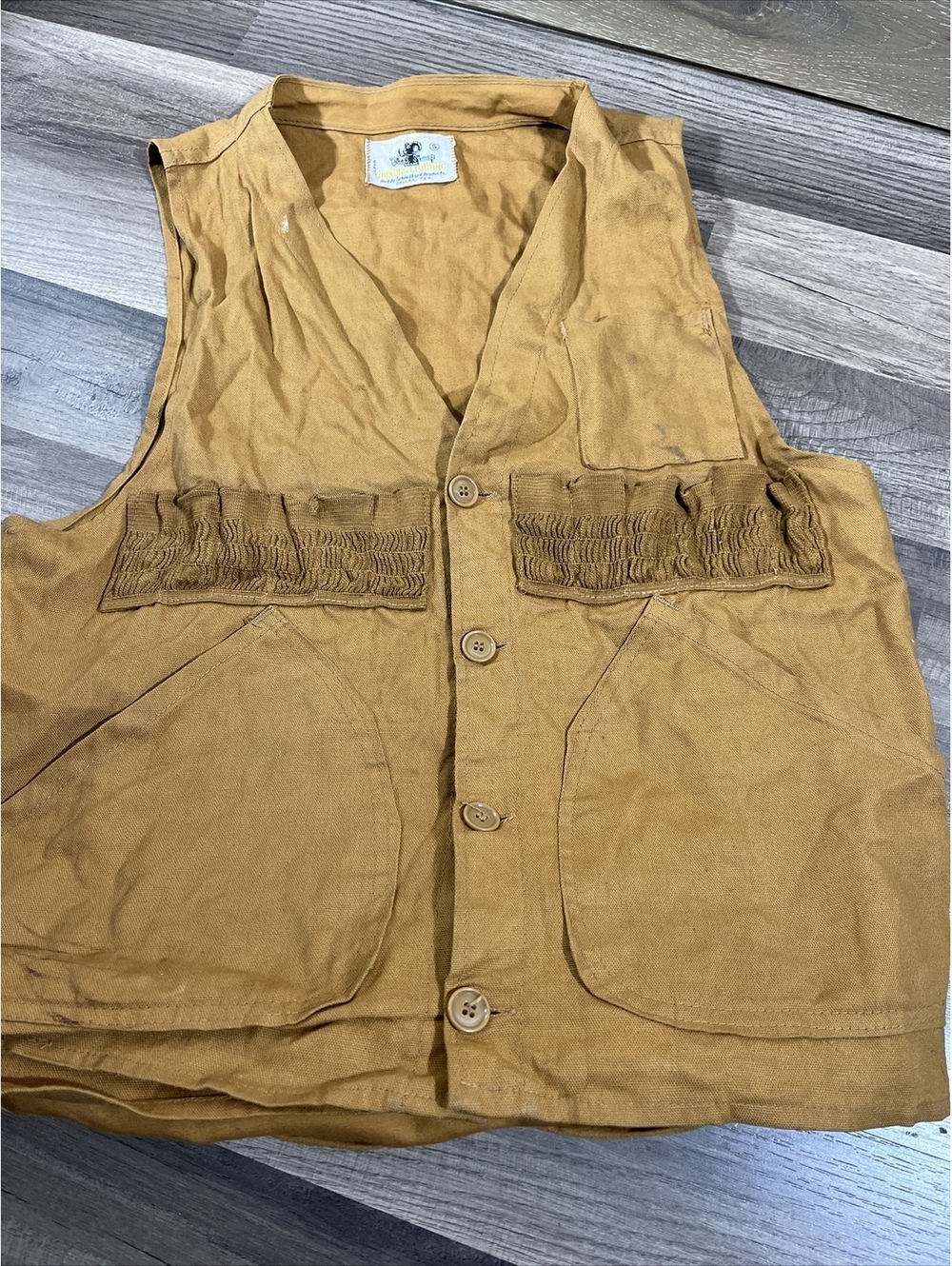 Vintage Black Sheep Brand Game Hunting Vest Jacket  Size Small